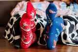 Chaussettes de Noël pour adultes COWS - Rouge