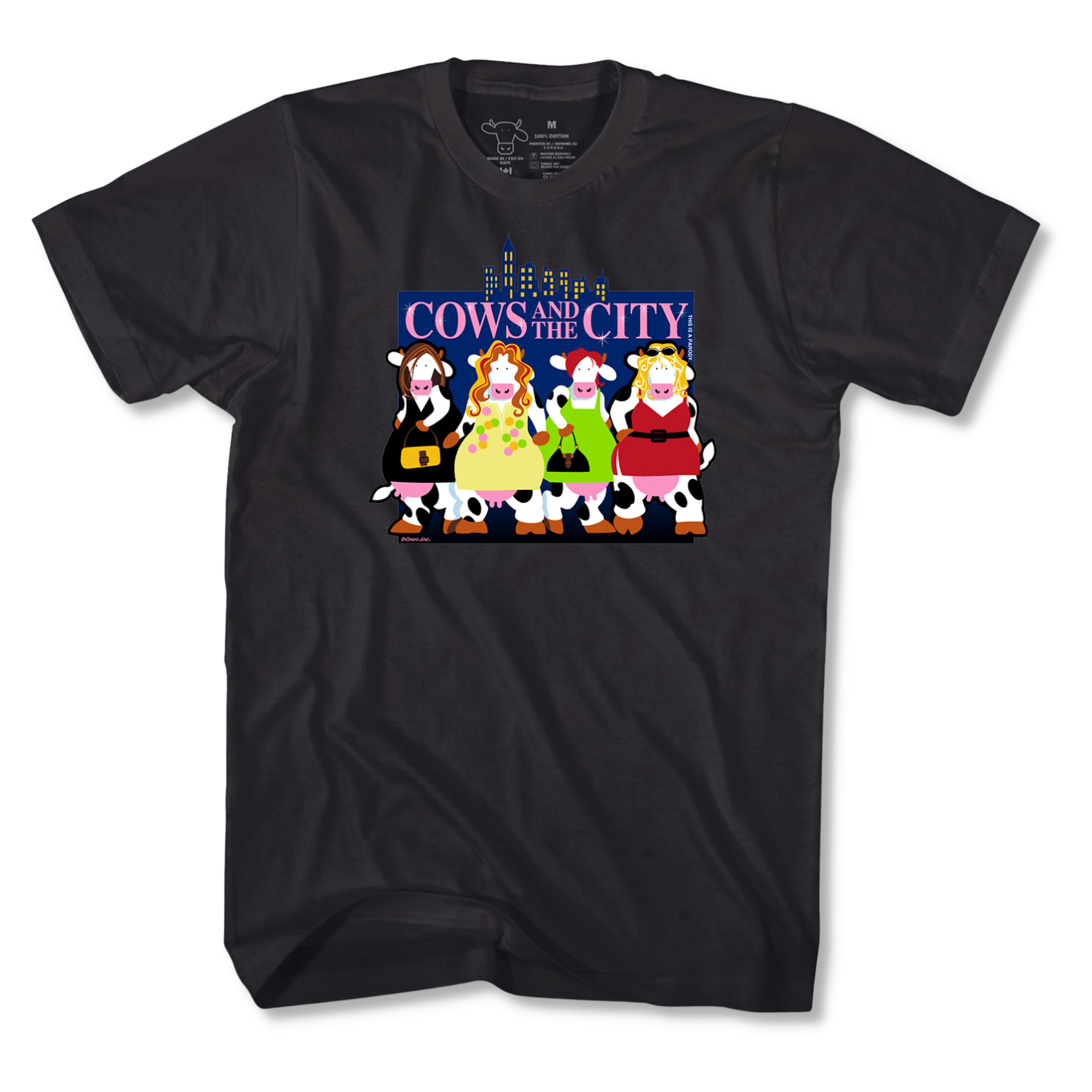 Vaches et la ville COWS Classic Adulte T