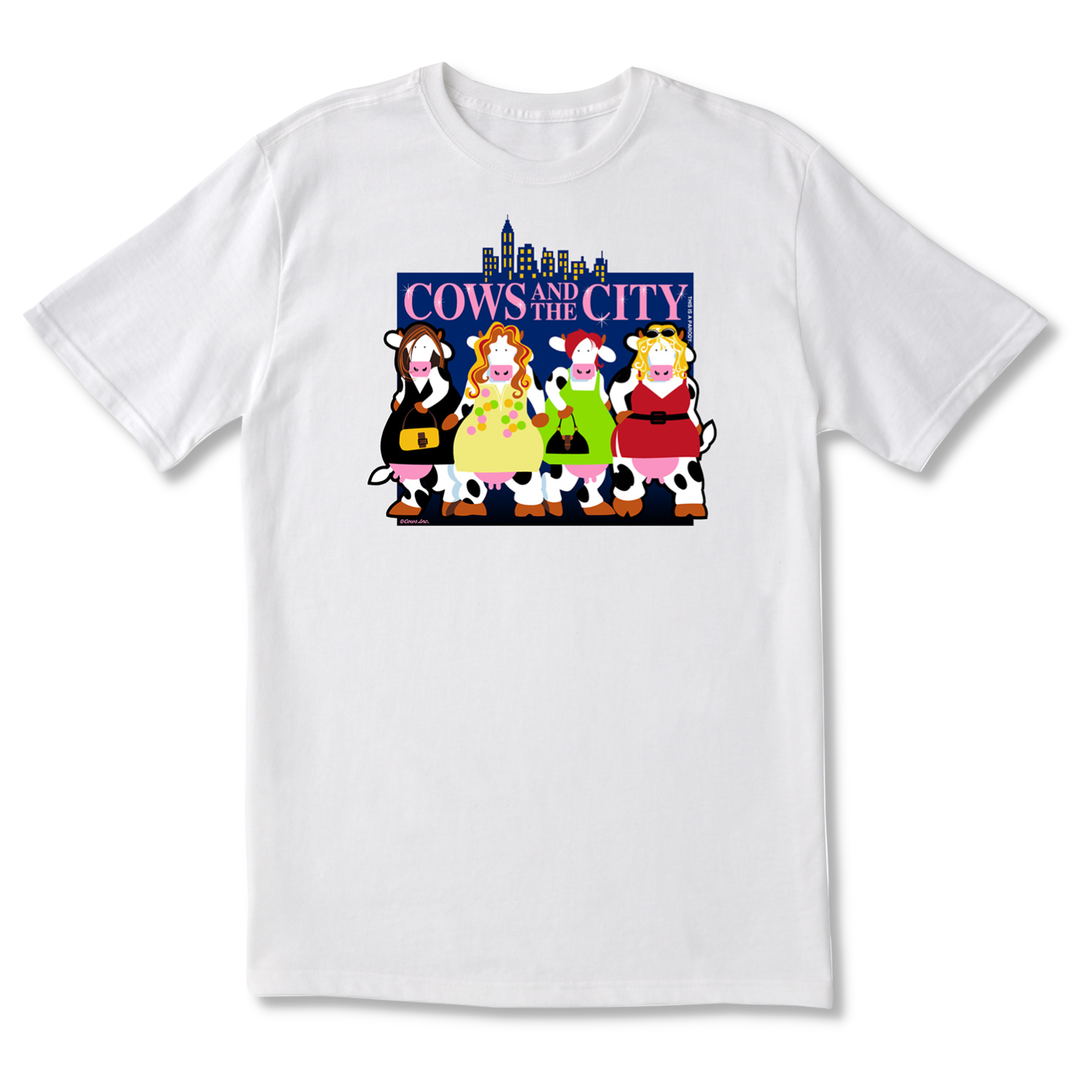 Vaches et la ville COWS Classic Adulte T