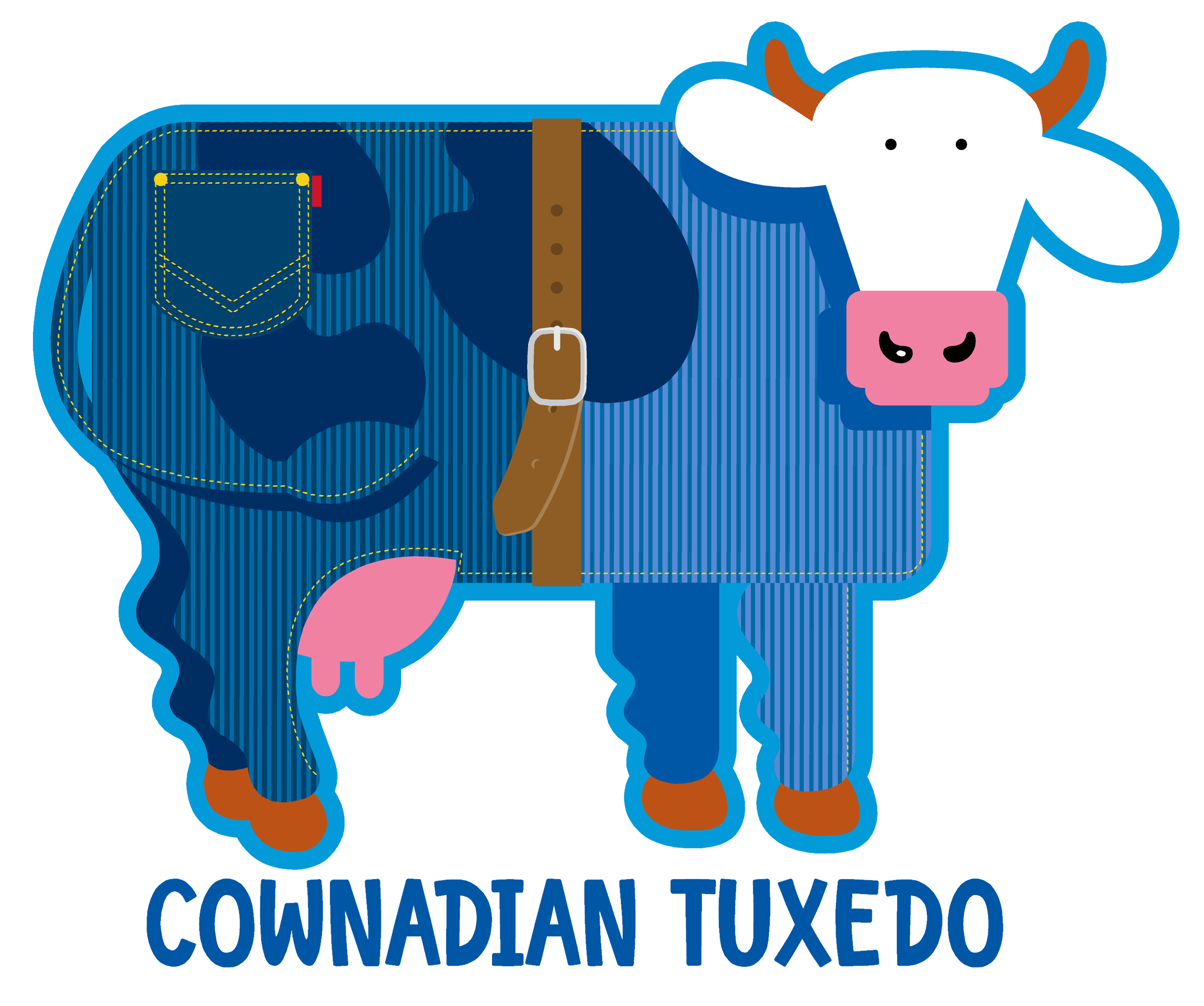 COWnadian Tuxedo Adult T