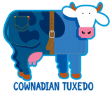 COWnadian Tuxedo Adult T