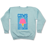 COWS Ice Cream Adult Crewneck