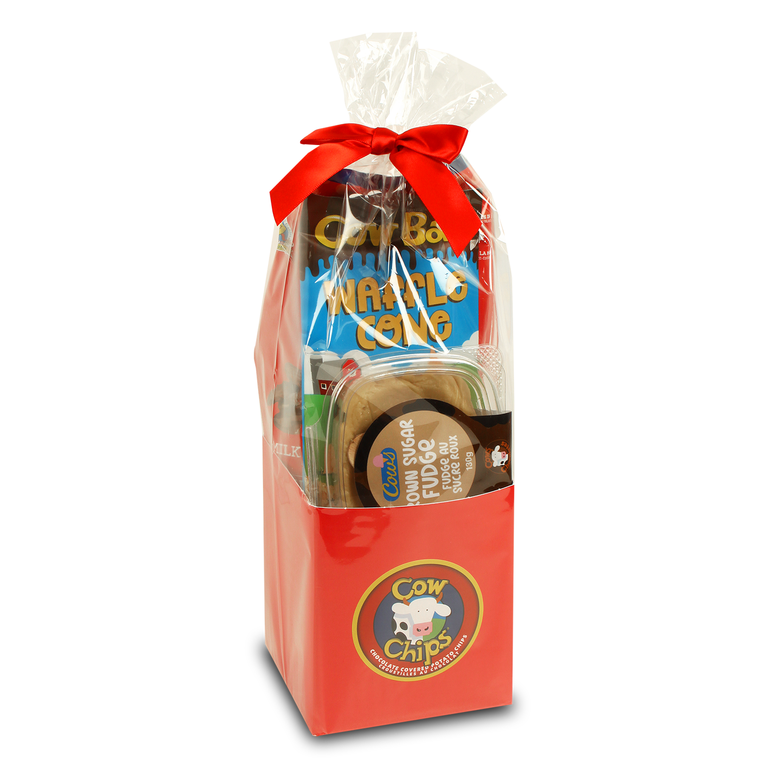 Panier de friandises COWS