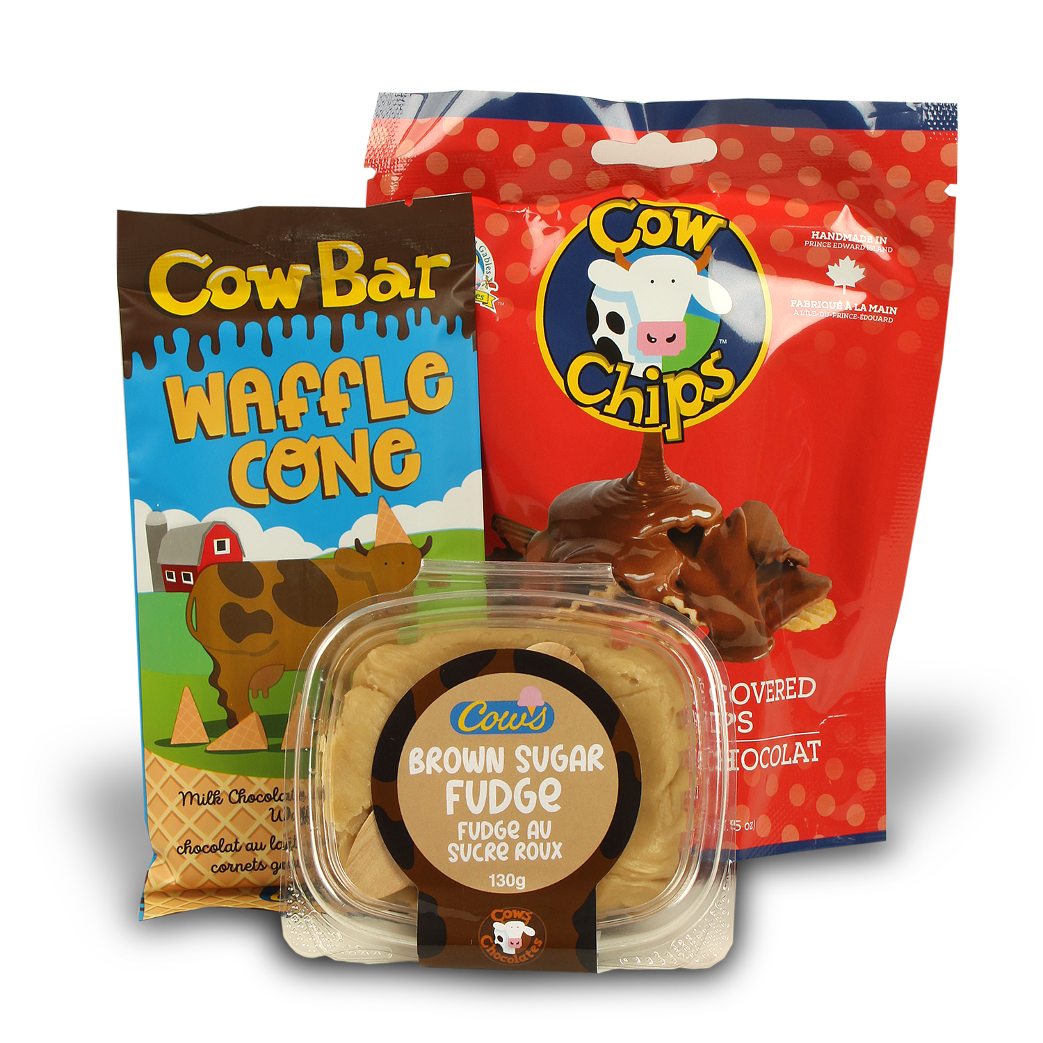 Panier de friandises COWS