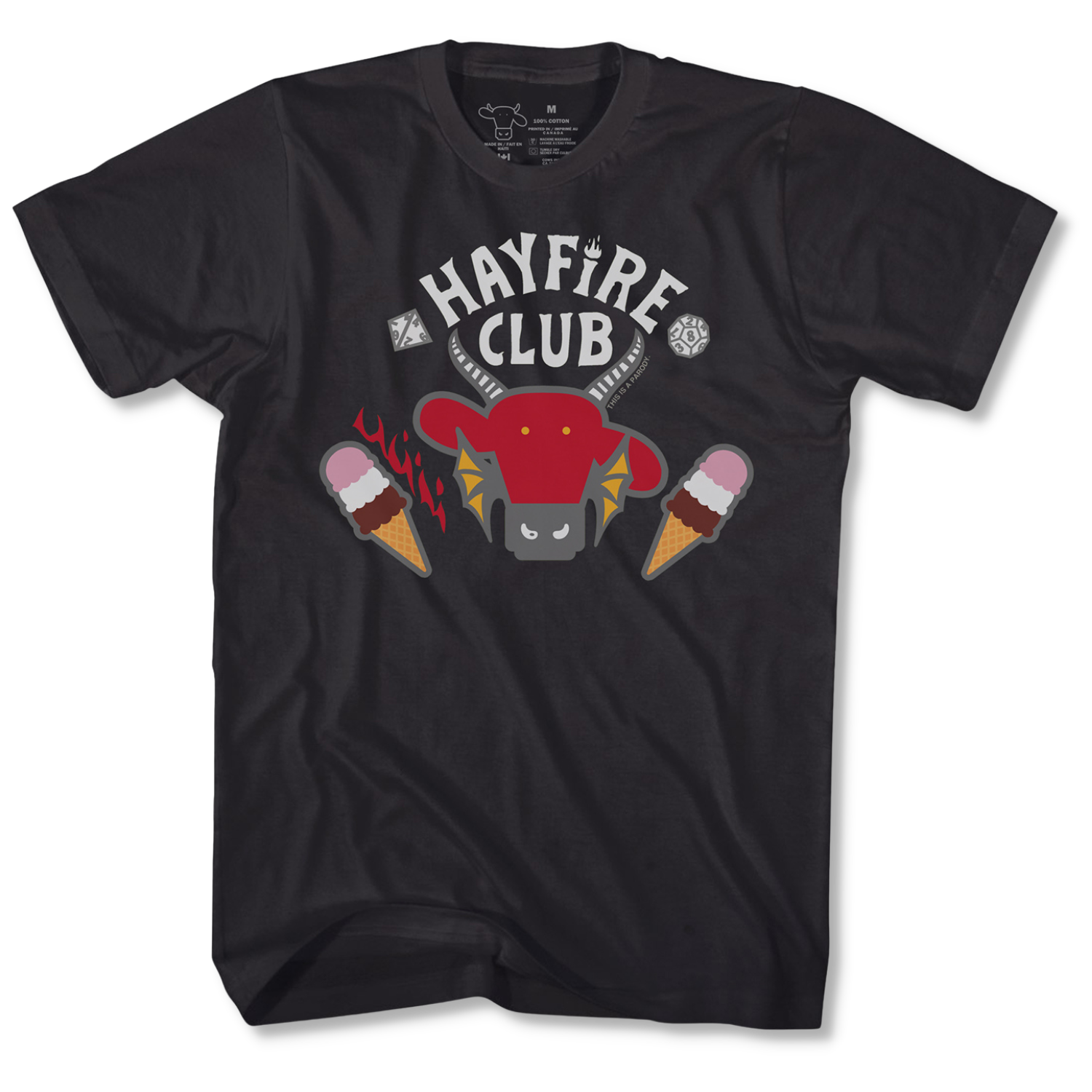 Hayfire Club COWS T-shirt classique