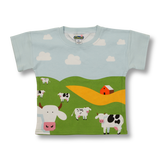 Kids 2 Piece PJ Short Set - Farm
