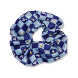 Scrunchie - Checkered Blue