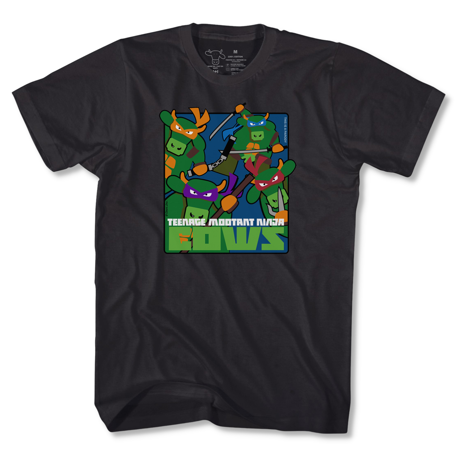 Teenage MOOtant Ninja COWS Adulte/Jeunesse/Enfant T