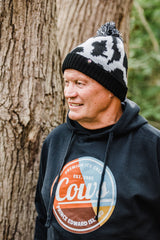 Tuque adulte noire tachetée