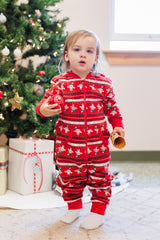 Kids Zip Christmas Onesie