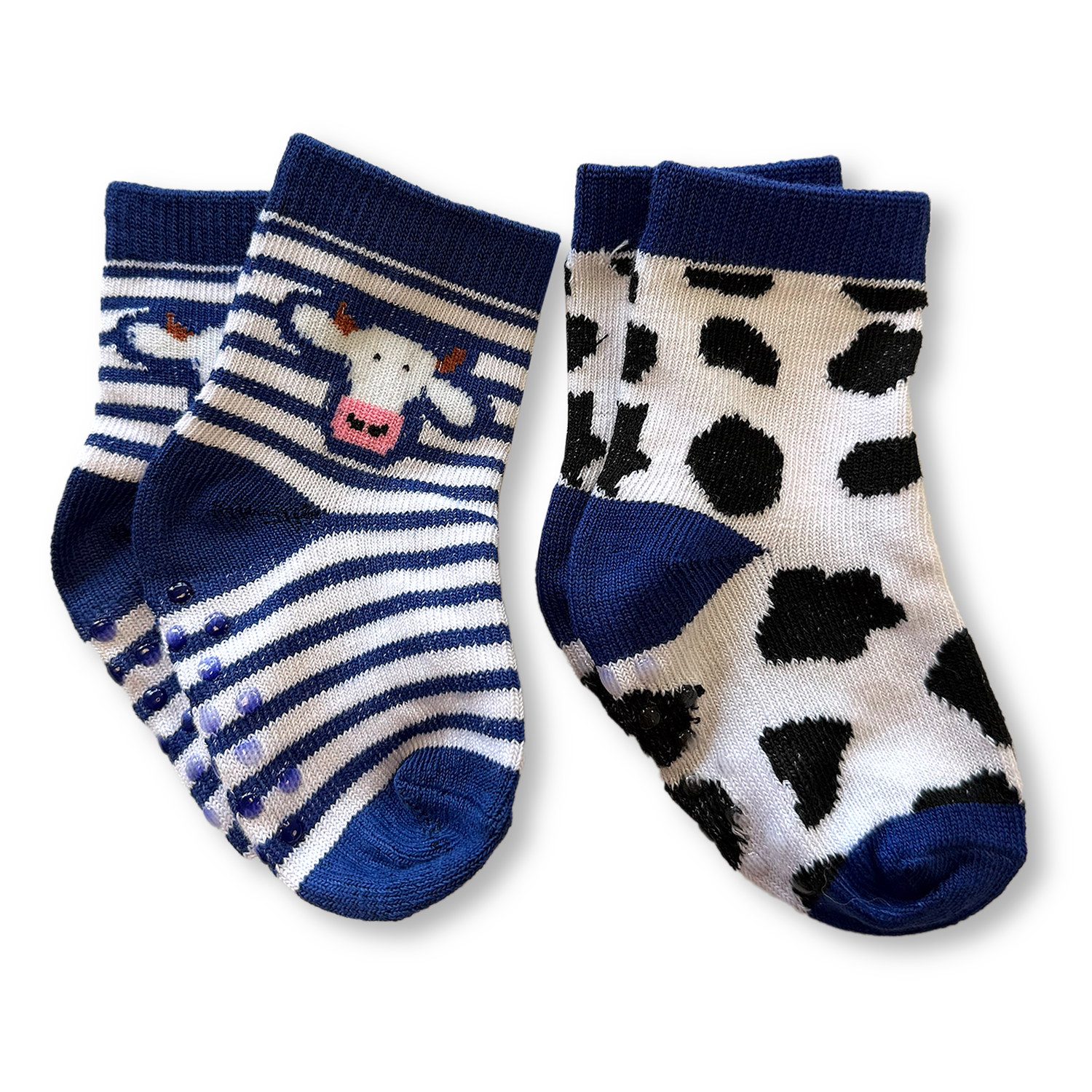 Socks (Baby) - Blue and Spotted