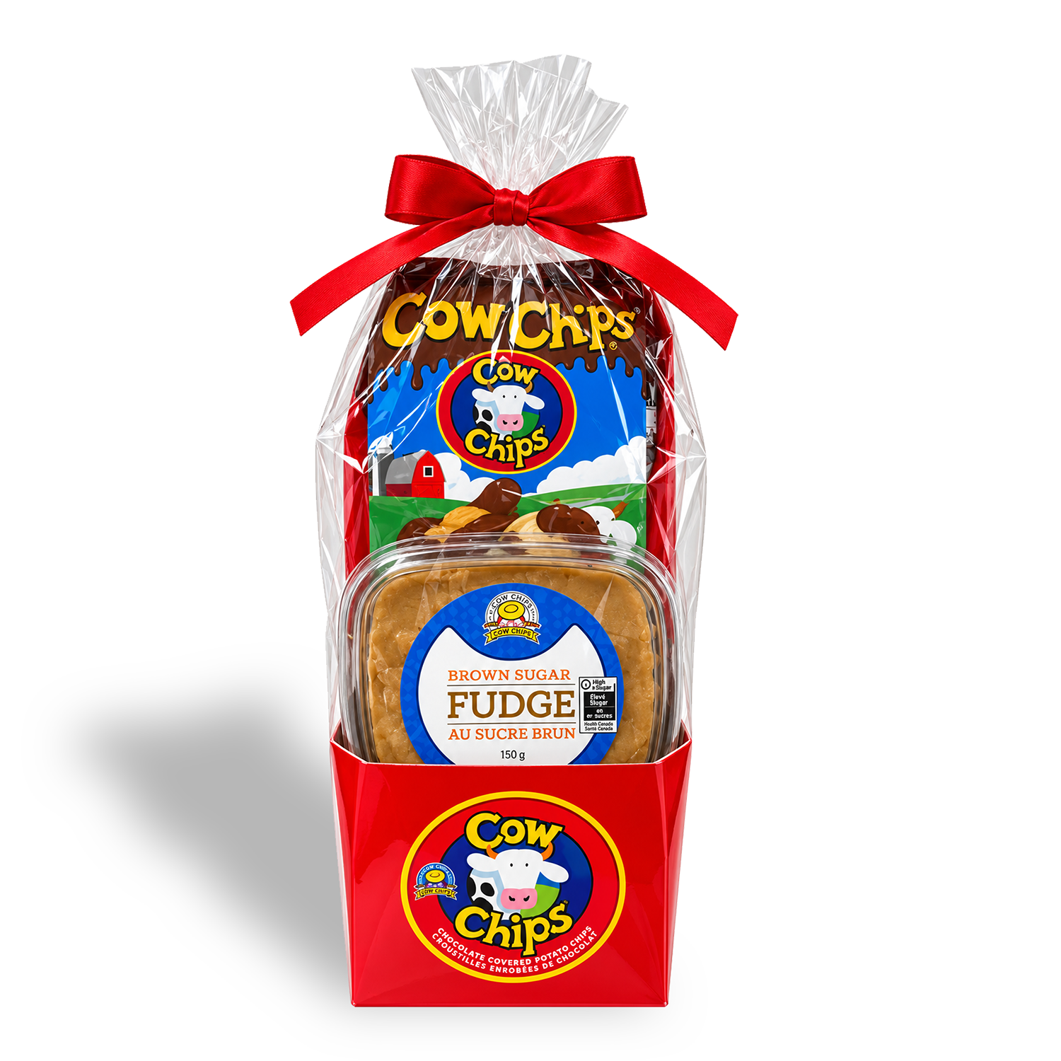 Panier de friandises COWS