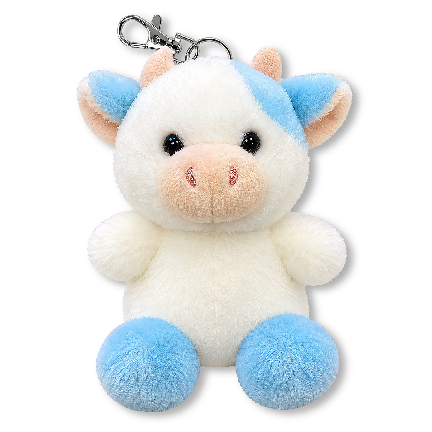 Plush Palm Pals (Clip-On) - Skyla Blueberry Cow