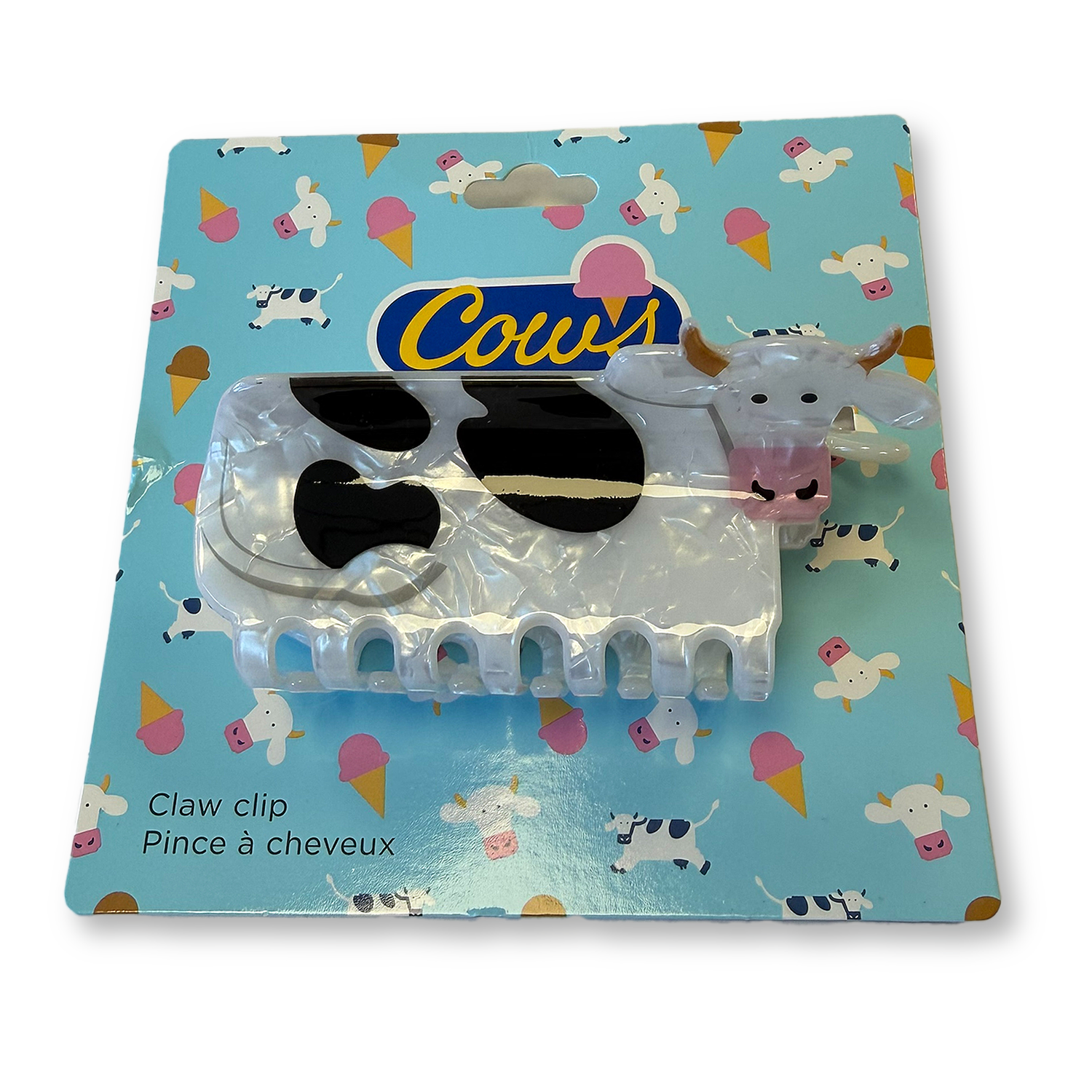 Claw Hair Clip - Cow