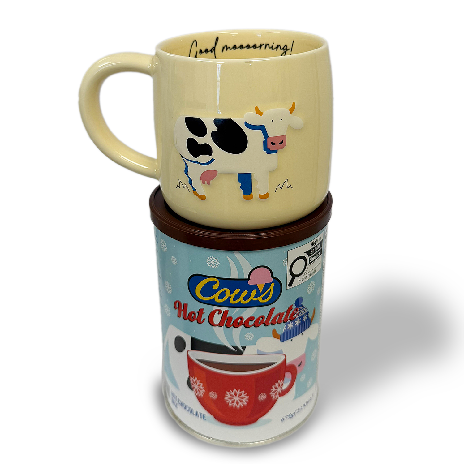 COWS Mug & Hot Chocolate Set - Good Moooorning!