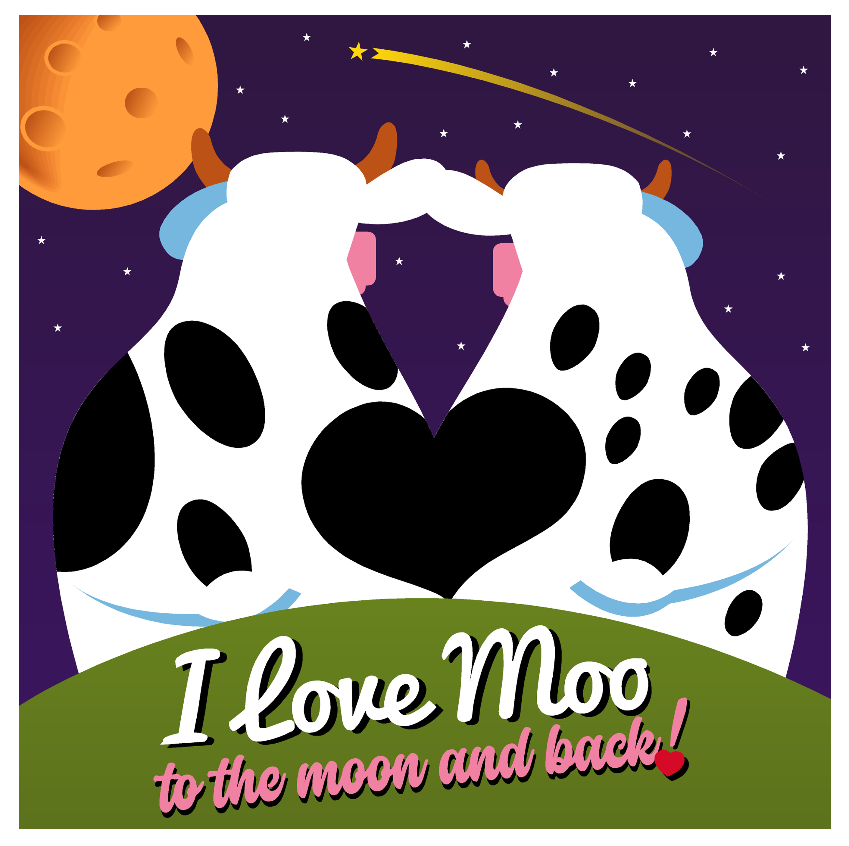 I Love MOO Adult/Youth/Kids T