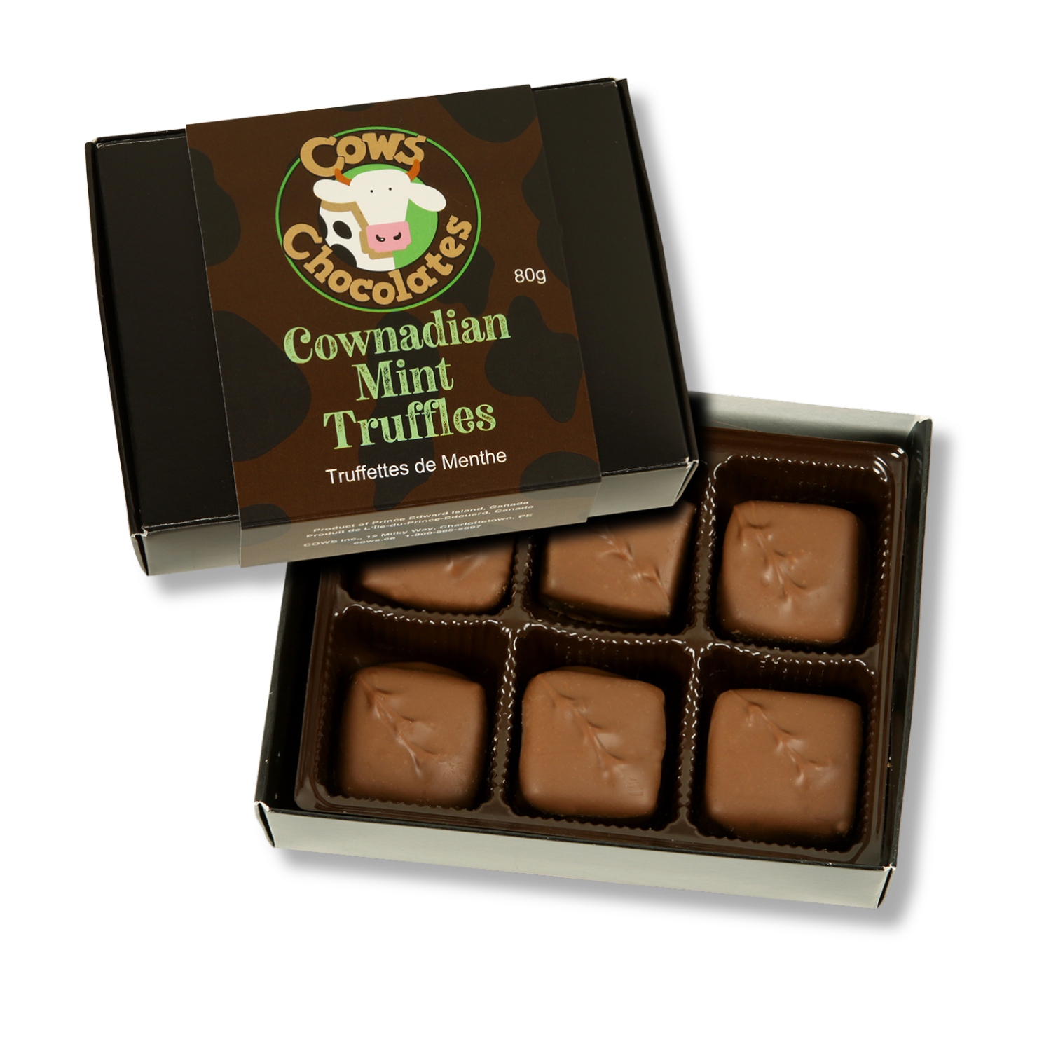 COWS Chocolates - COWnadian Mint Truffles