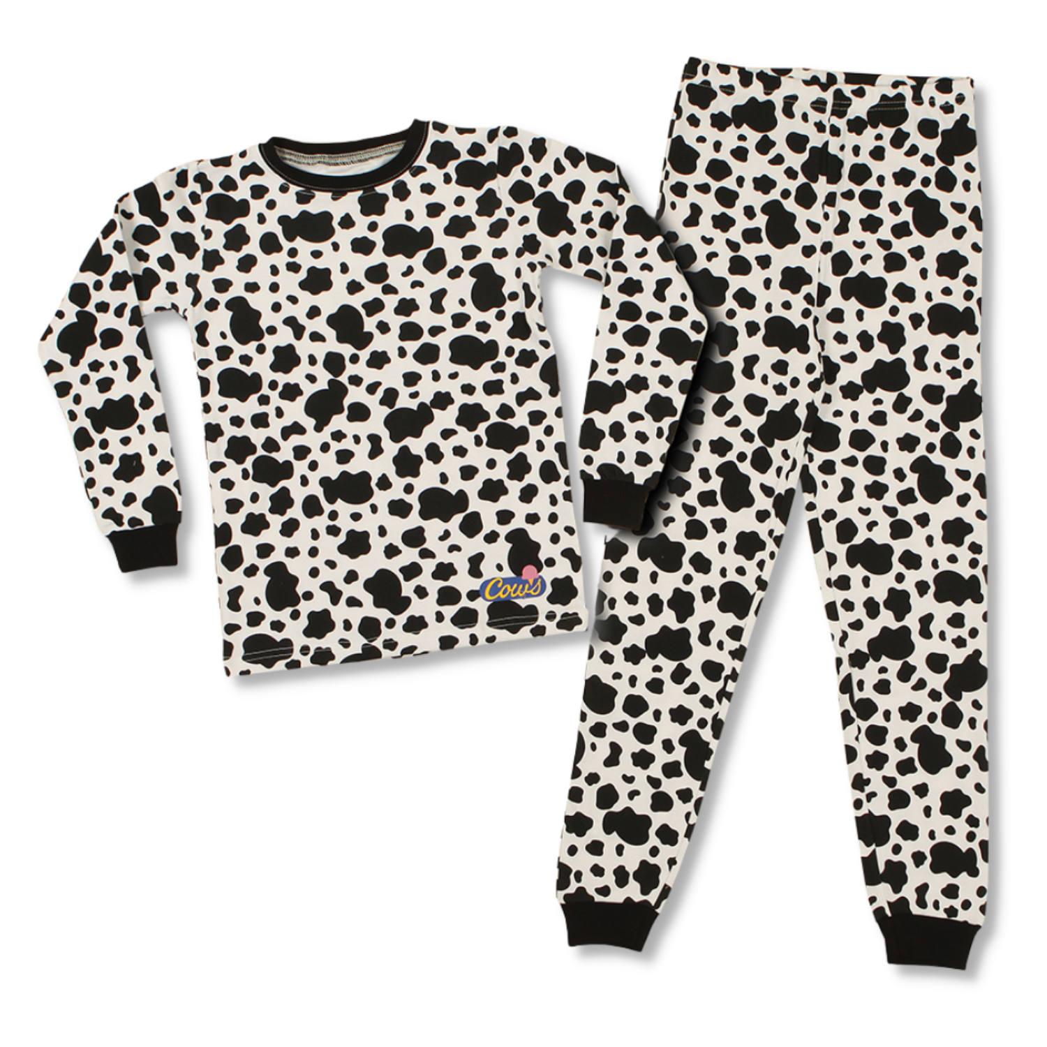 Ensemble pyjama 2 pièces à pois pour enfants/jeunes