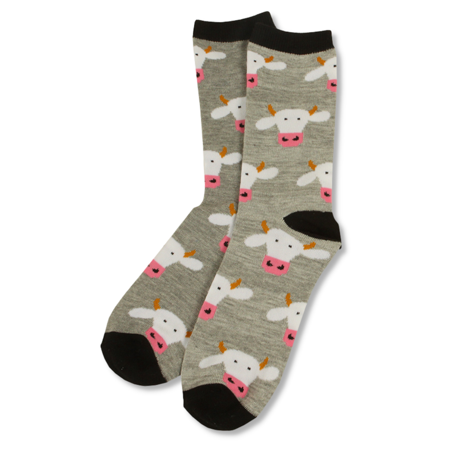 COWS Adult Grey Socks
