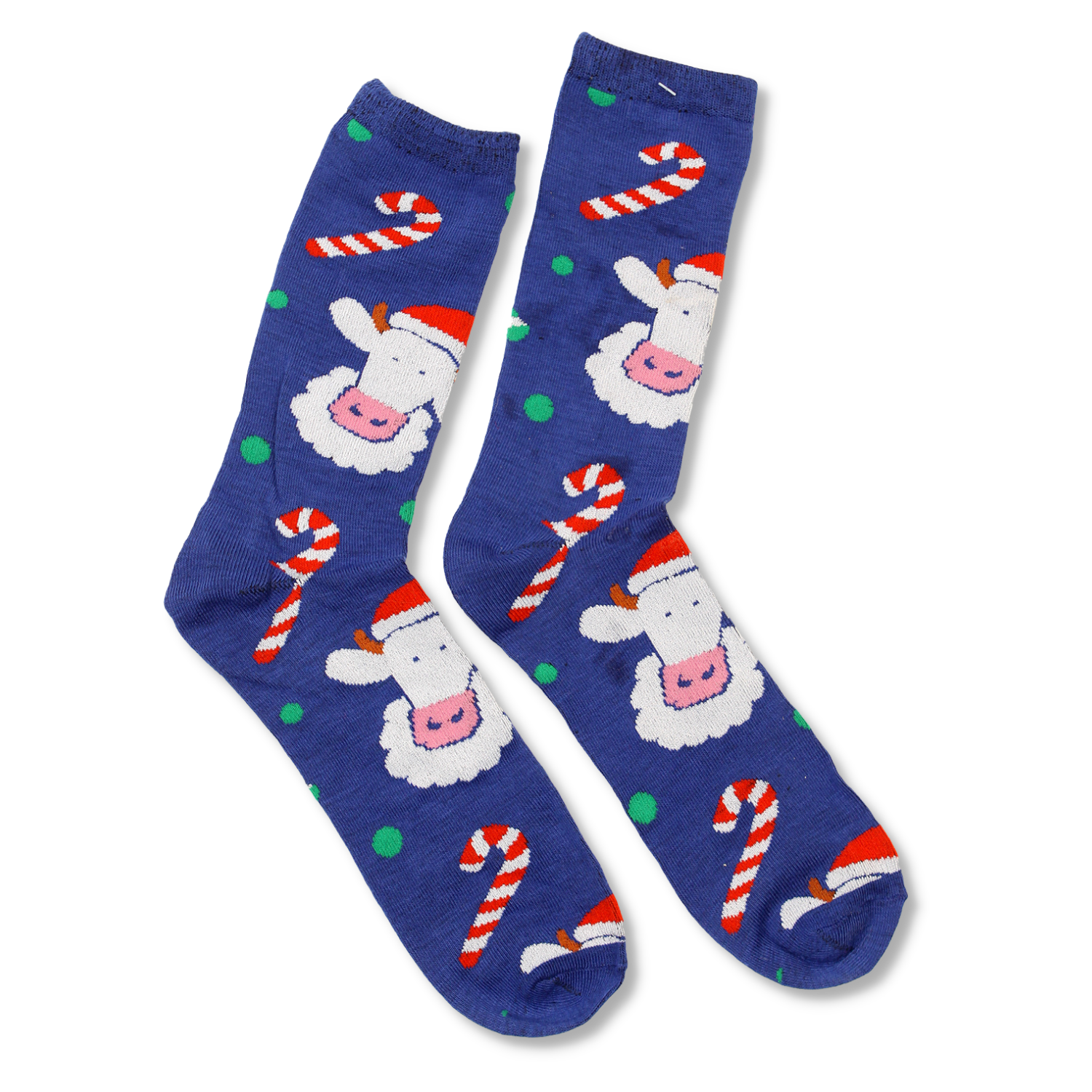 COWS Christmas Adult Socks - Blue