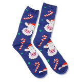 COWS Christmas Adult Socks - Blue
