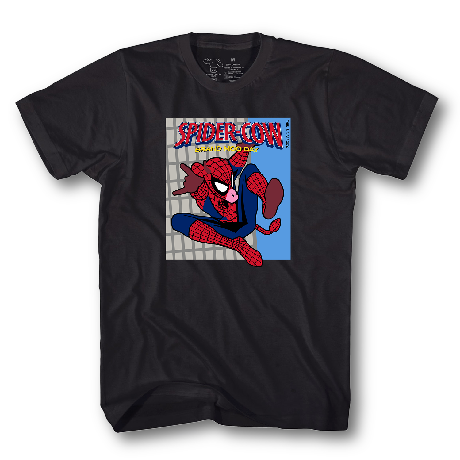 Adult T - Spider-COW: Brand MOO Day