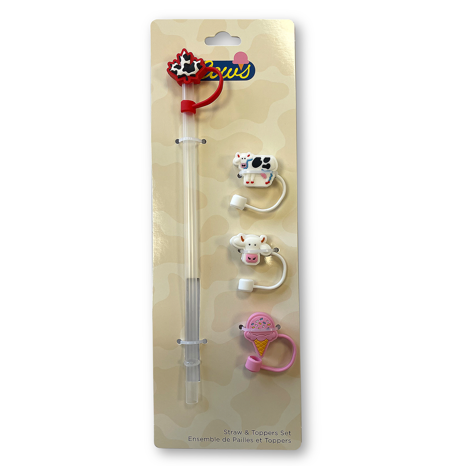 Straw & Toppers Set