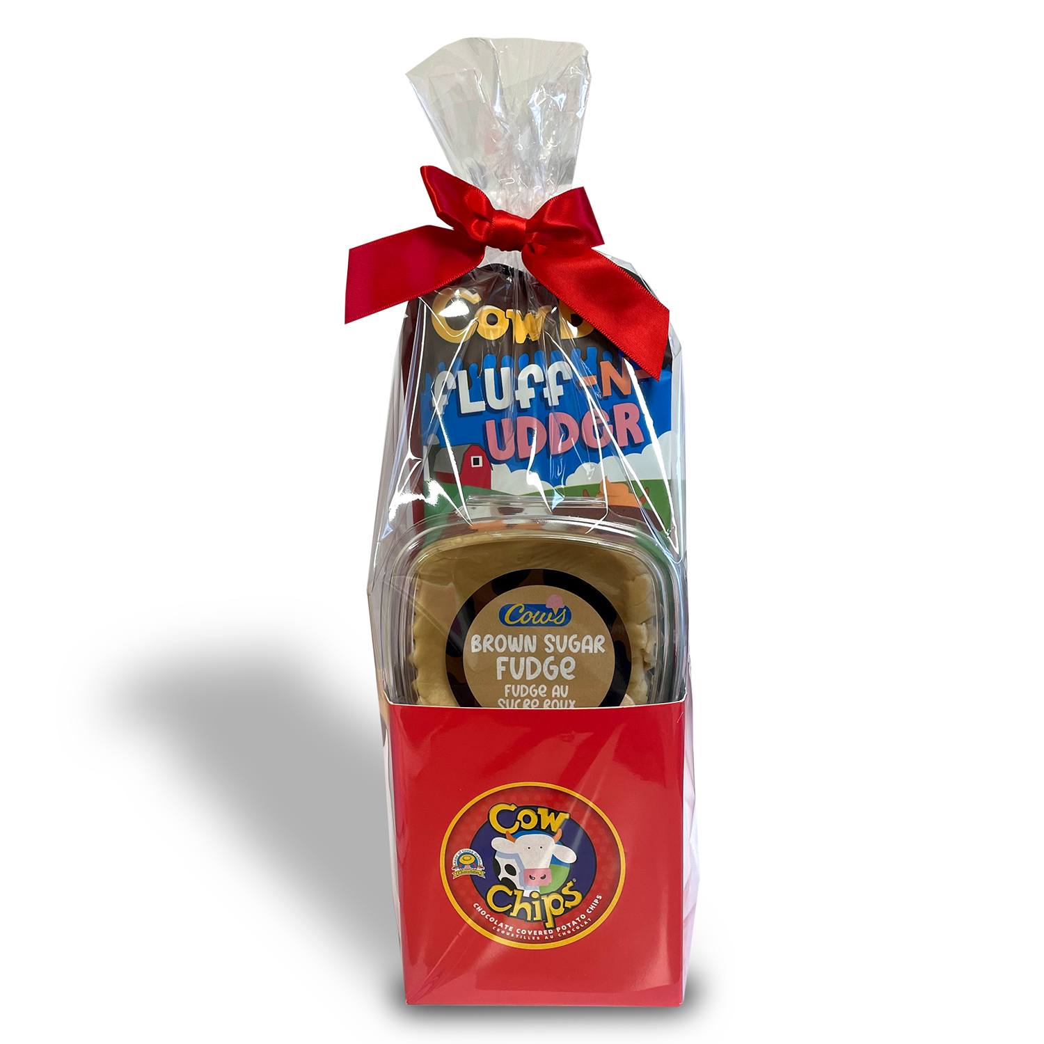 Panier de friandises COWS