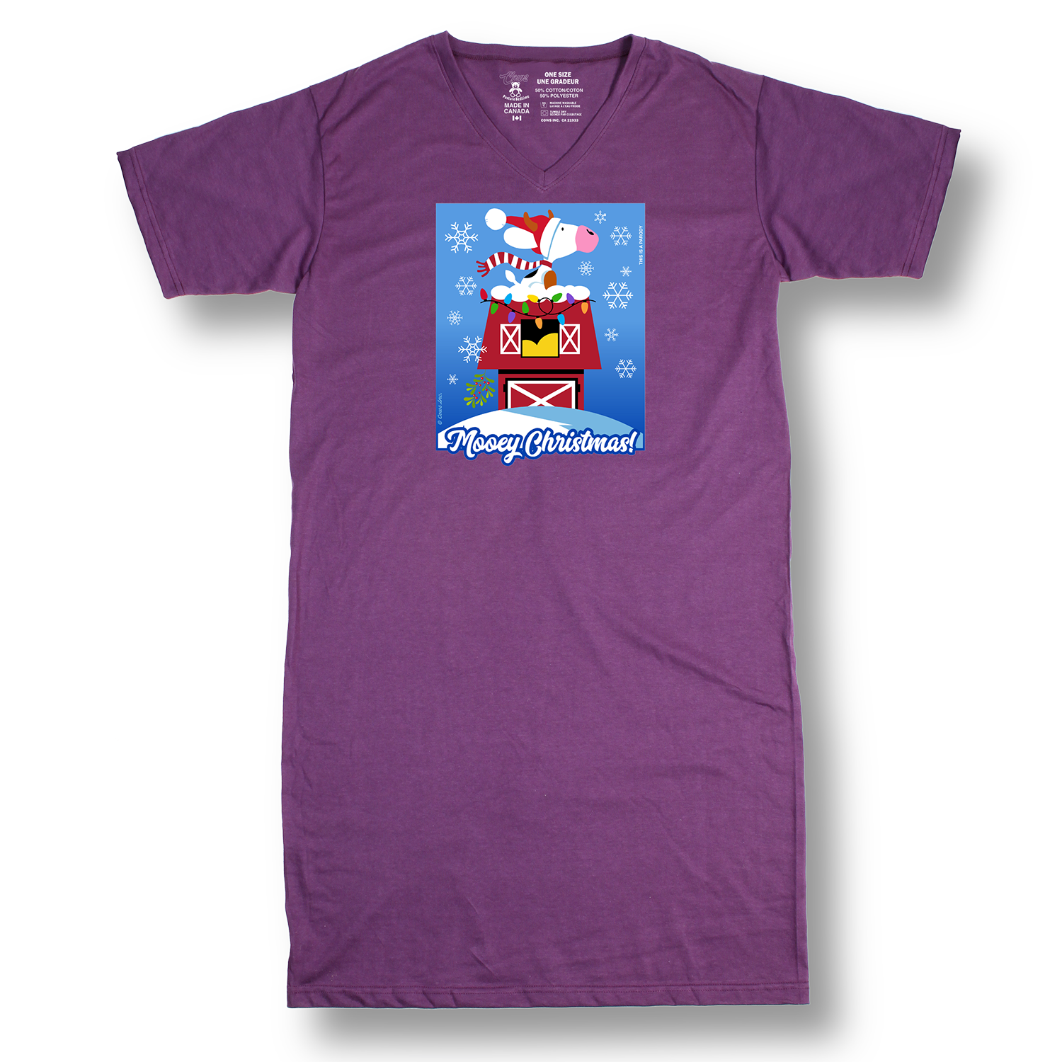 One Size COWristmas Nightshirt