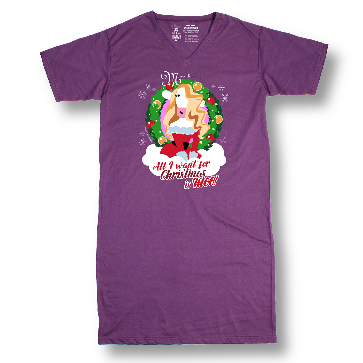 One Size COWristmas Nightshirt