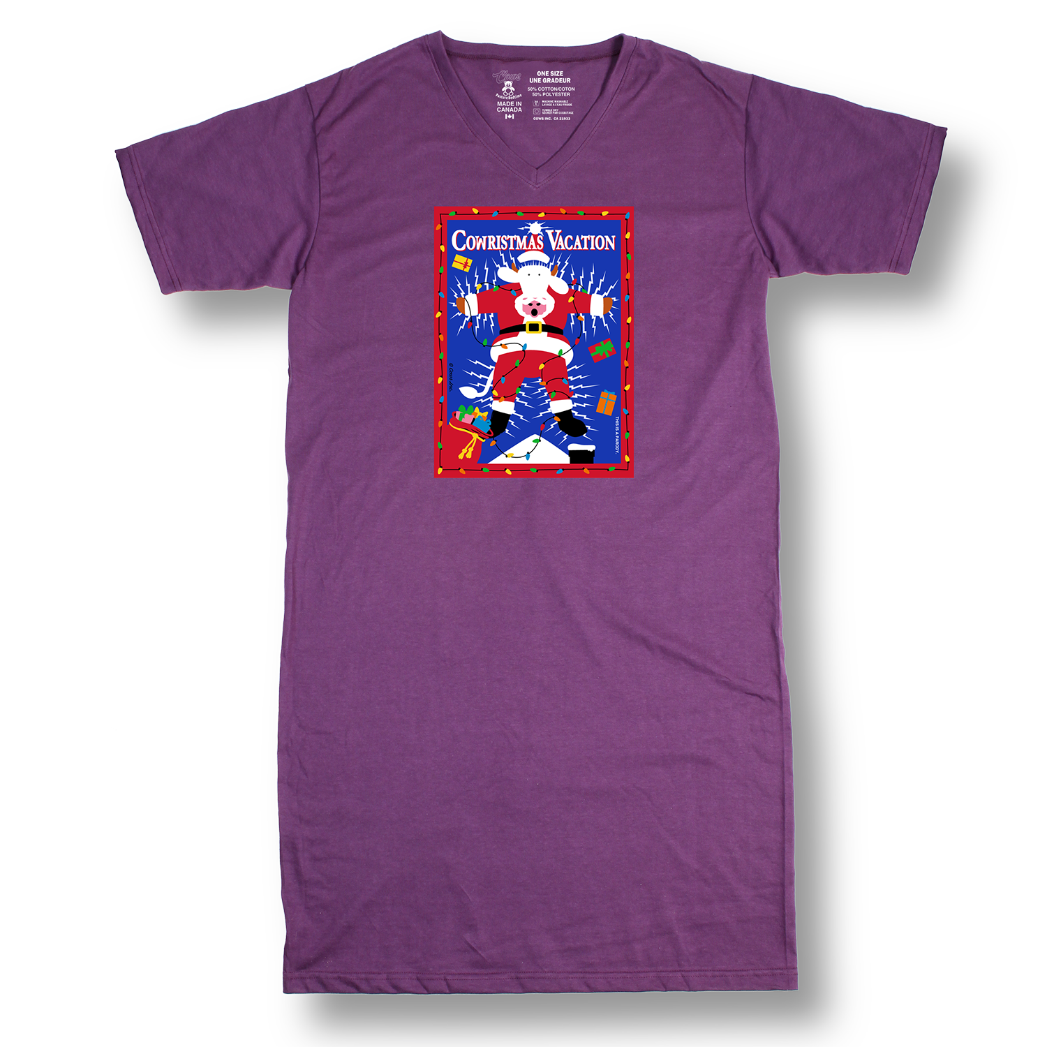 One Size COWristmas Nightshirt
