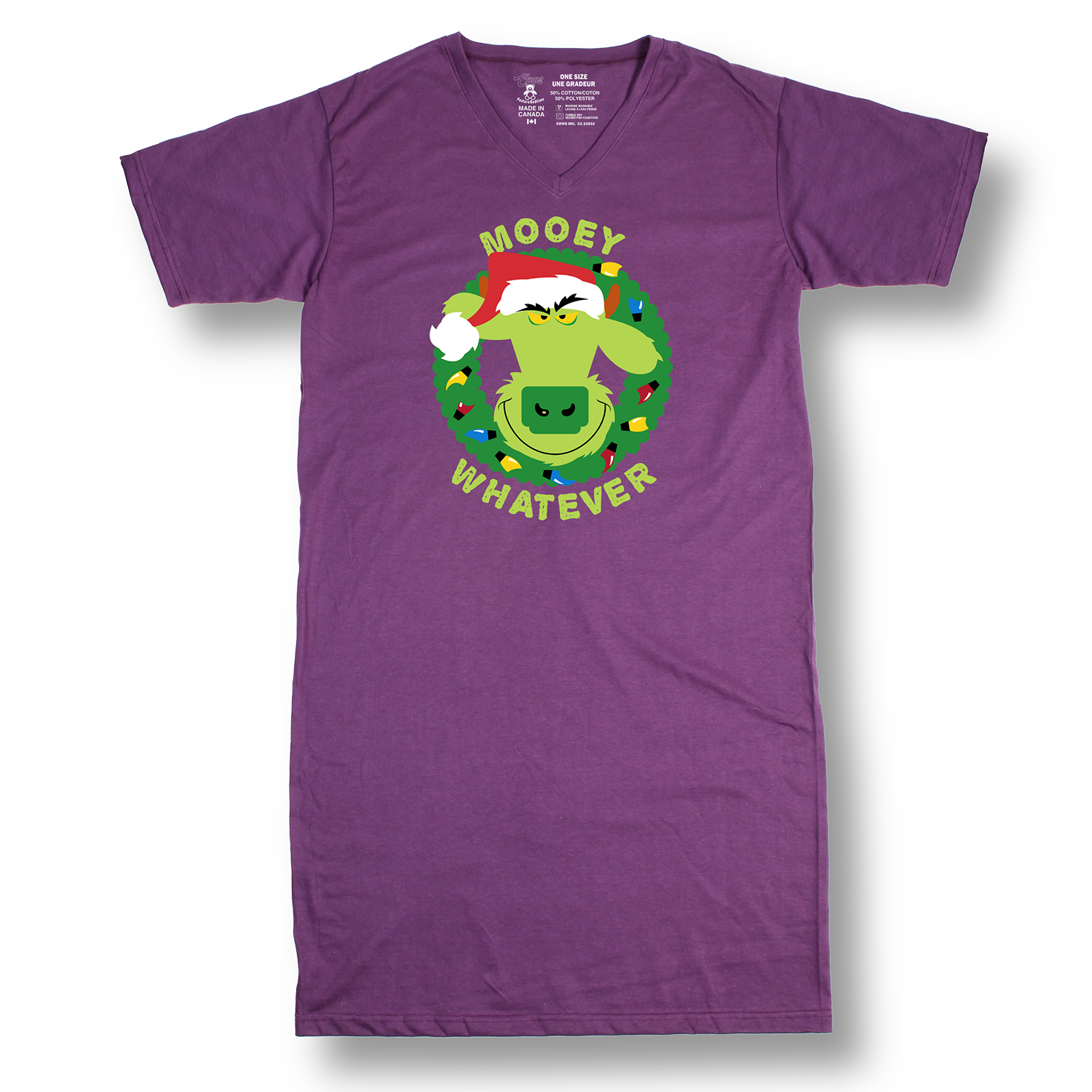 One Size COWristmas Nightshirt