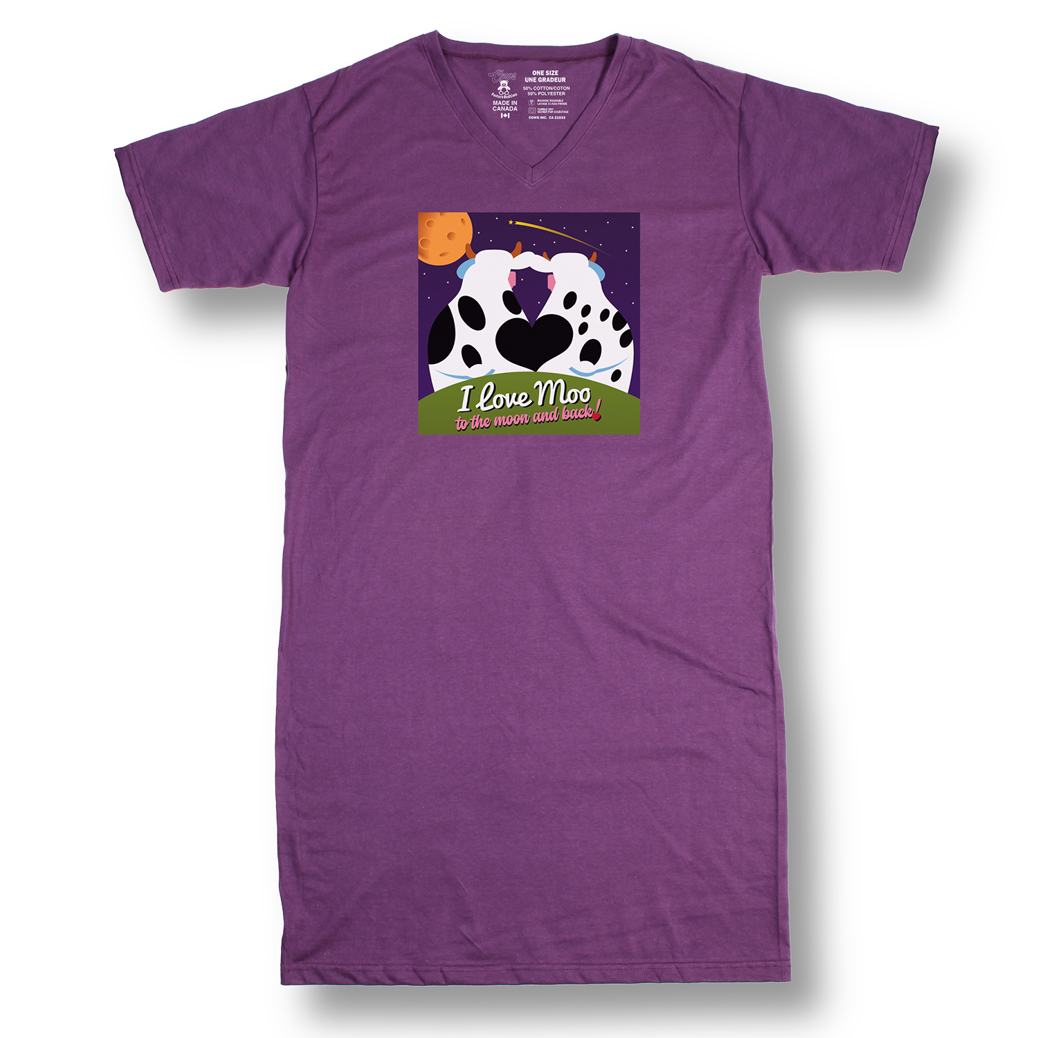 One Size I Love MOO Nightshirt