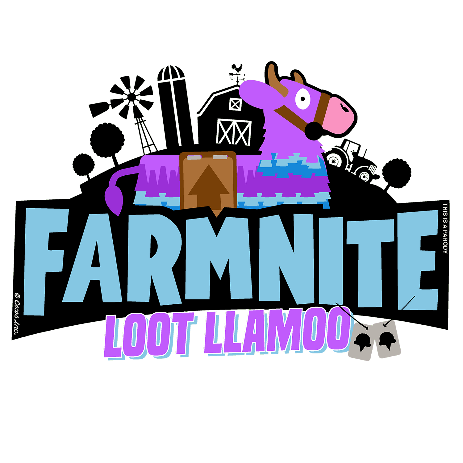 Farmnite Loot LlaMOO Youth T