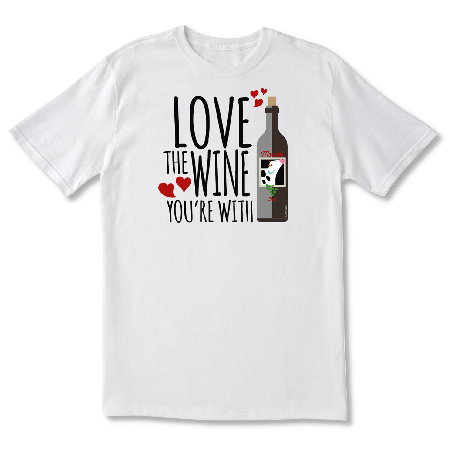 Wine COWS Classic Adult T