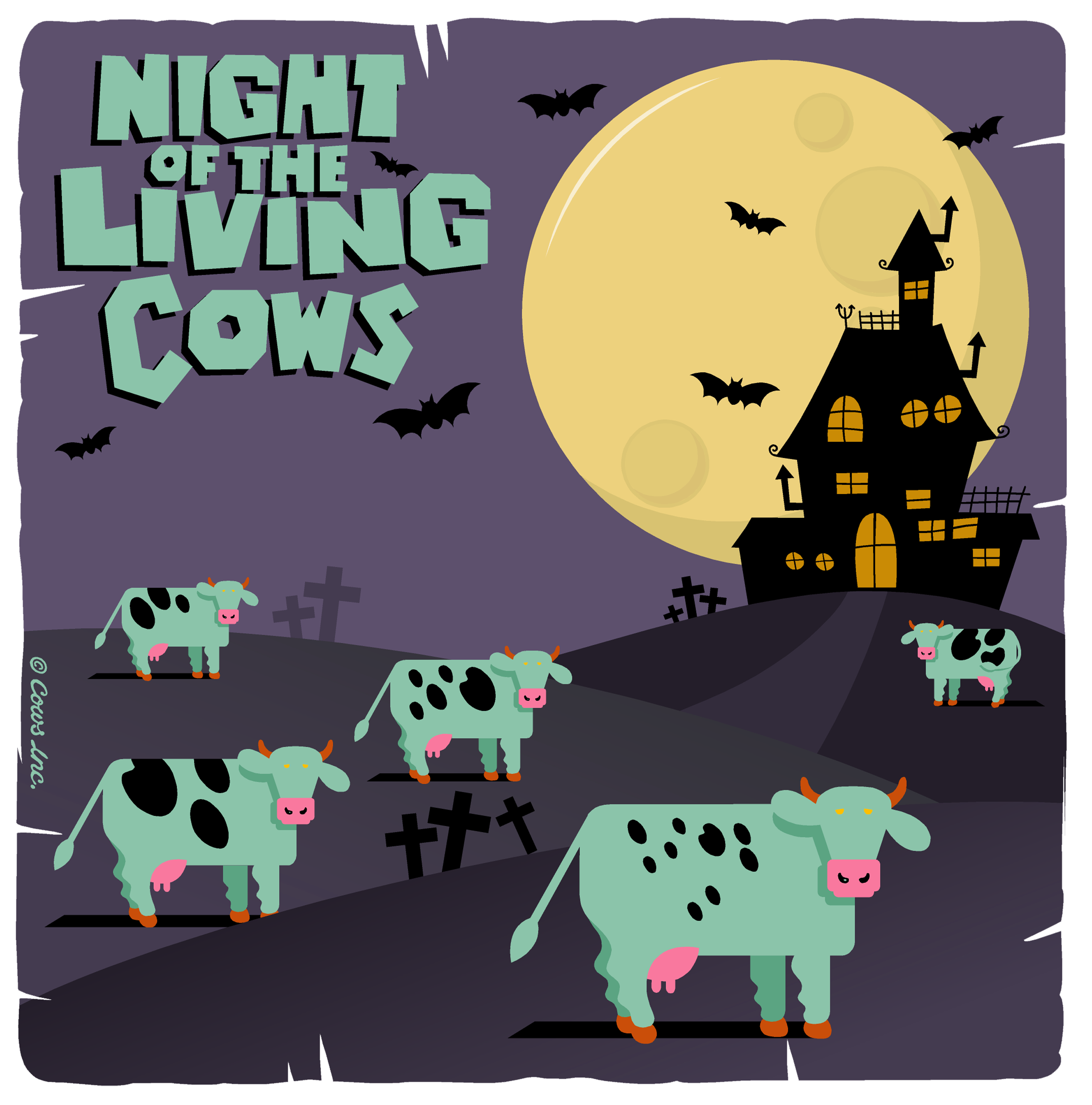 NIGHT OF THE LIVING COWS ADULT T - IMAGE