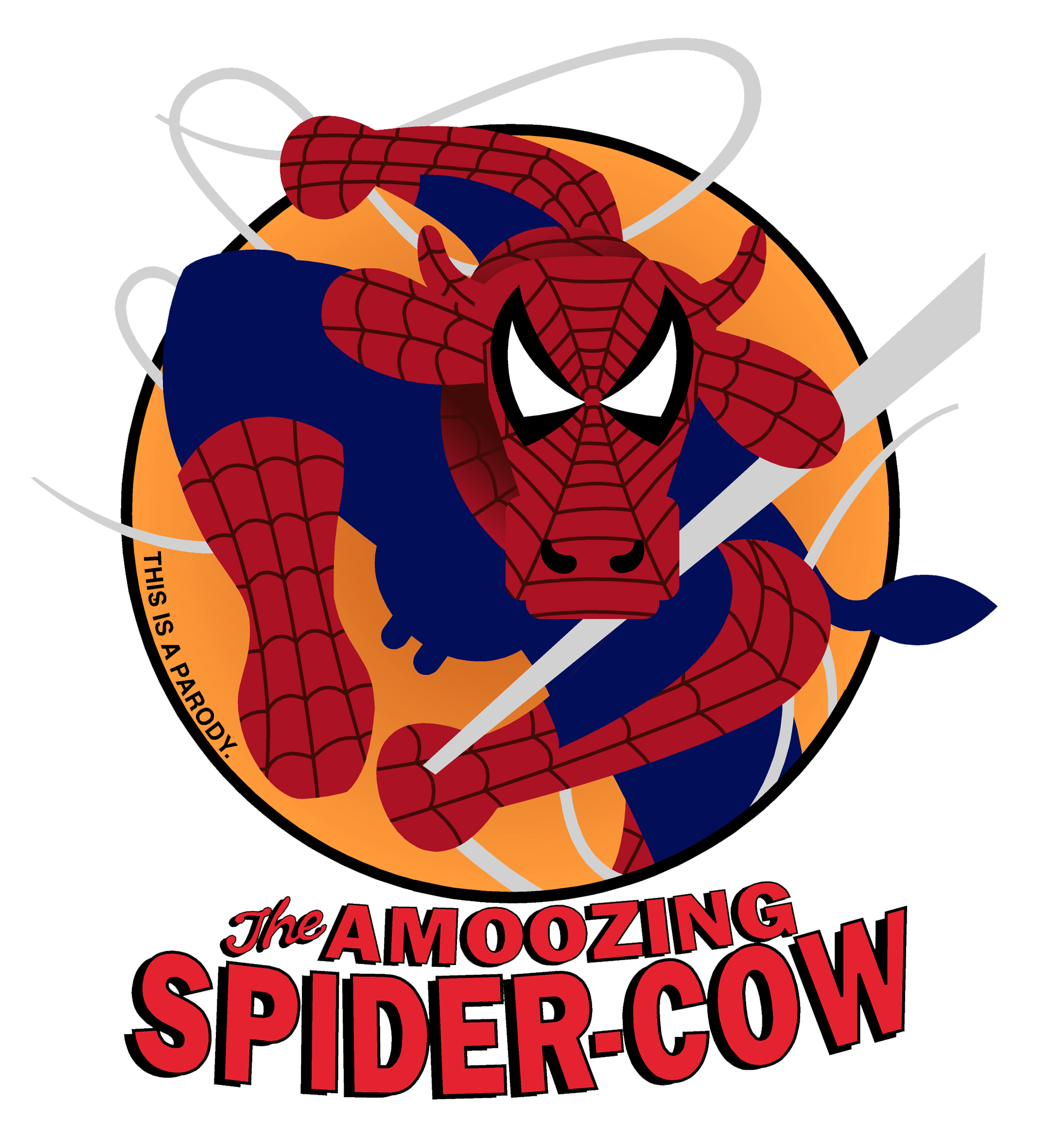 THE AMOOZING SPIDER-COW CLASSIC T IMAGE